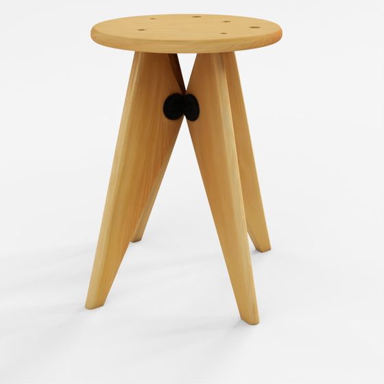 Prouvé Tabouret Bois