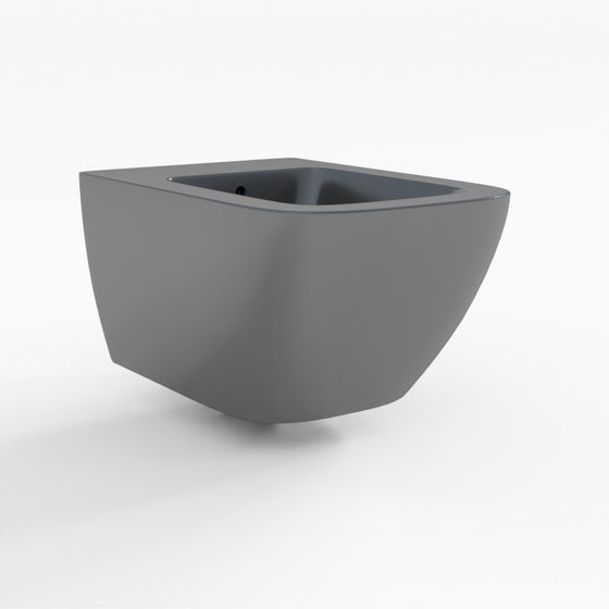 SOLO Wall-Mounted Bidet Matte Black Volle 13-55-112Black