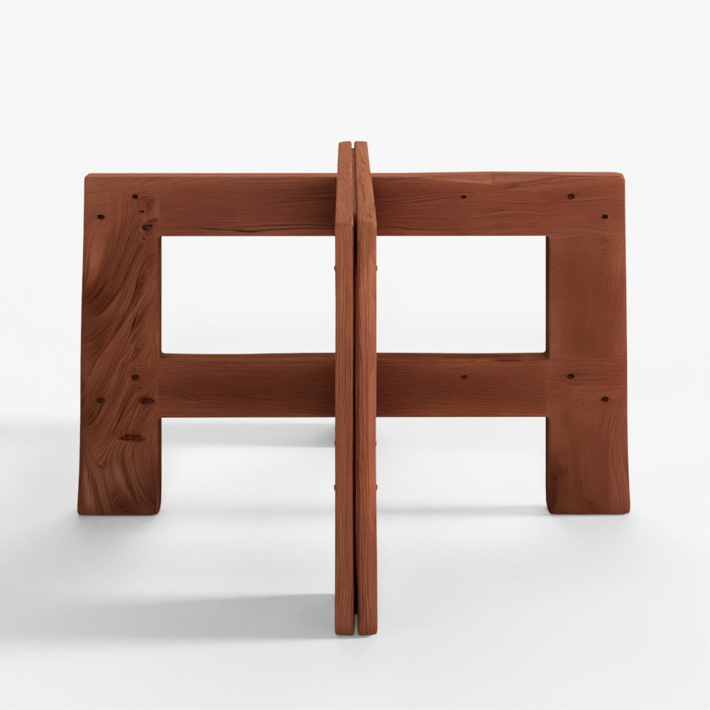 FRAMA Farmhouse Trestle Table - Dark Oak - 120 OR