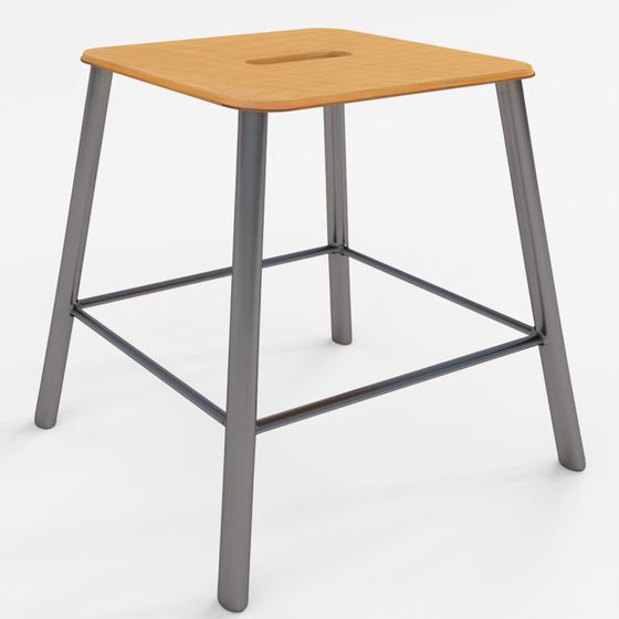 FRAMA Petit Rond Stool _ Stainless Steel
