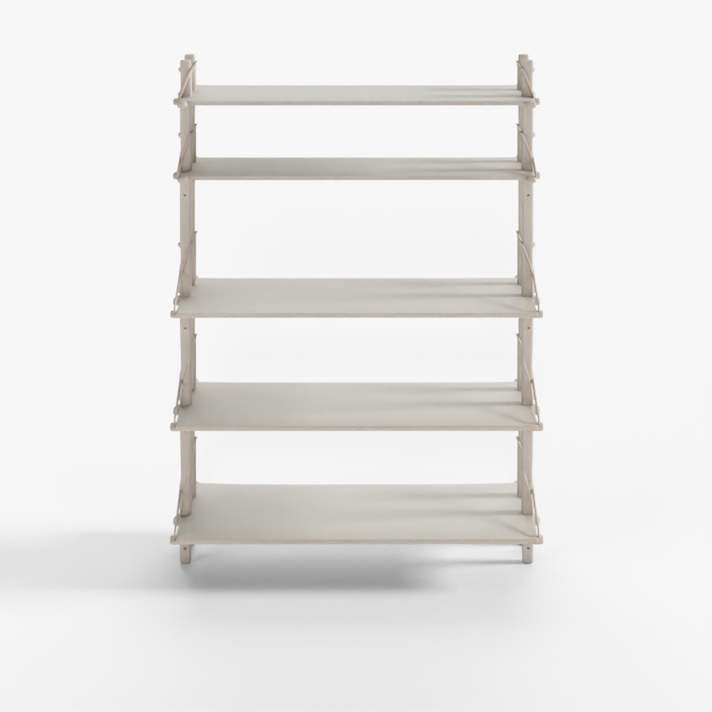 Estantería Biblioteca FRAMA Sección Gabinete Mediano - Natural