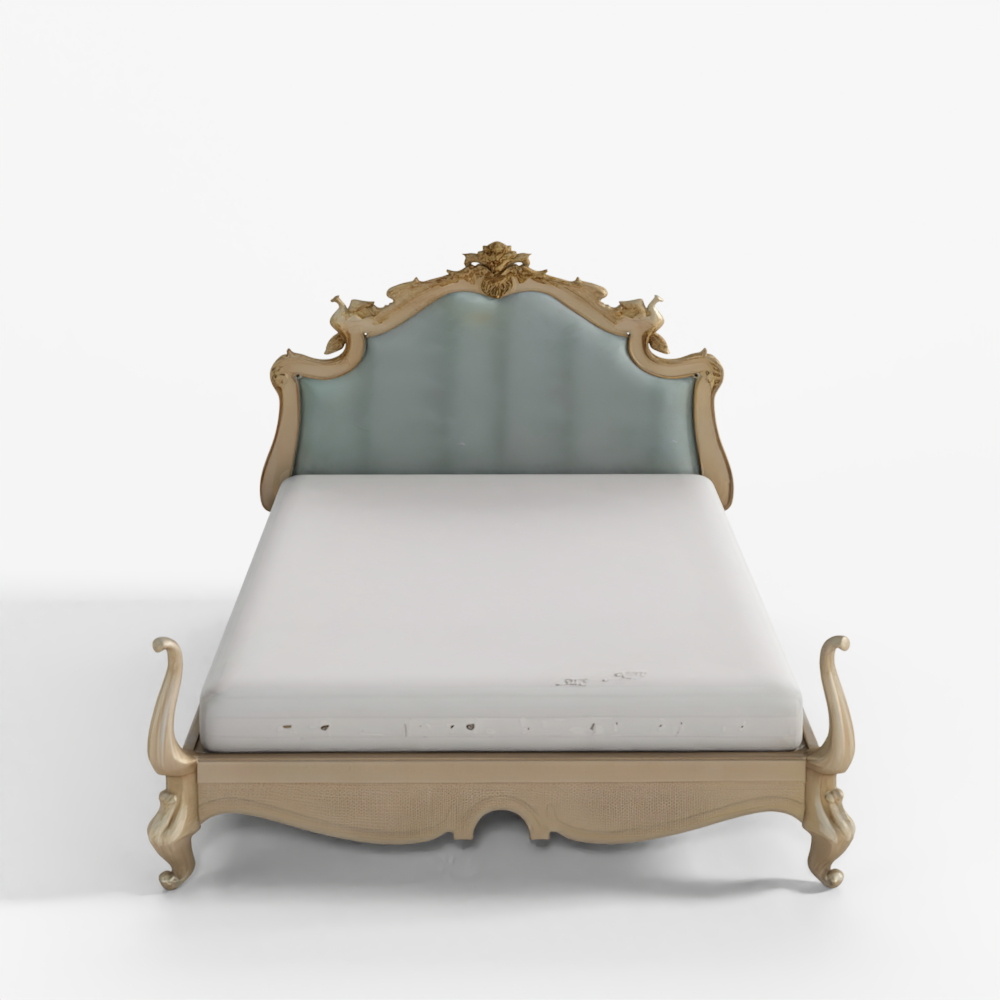Versailles Upholstered Bed 3D