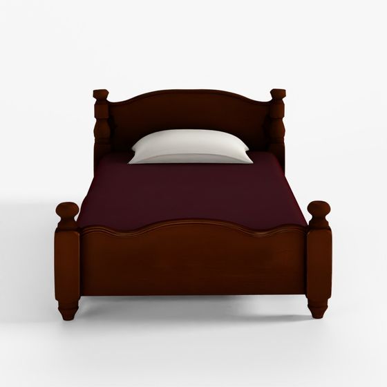 Vintage Classic Single Bed 3D Model