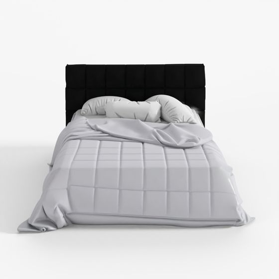 S00059 Cozy Bedroom Bed 3D Model