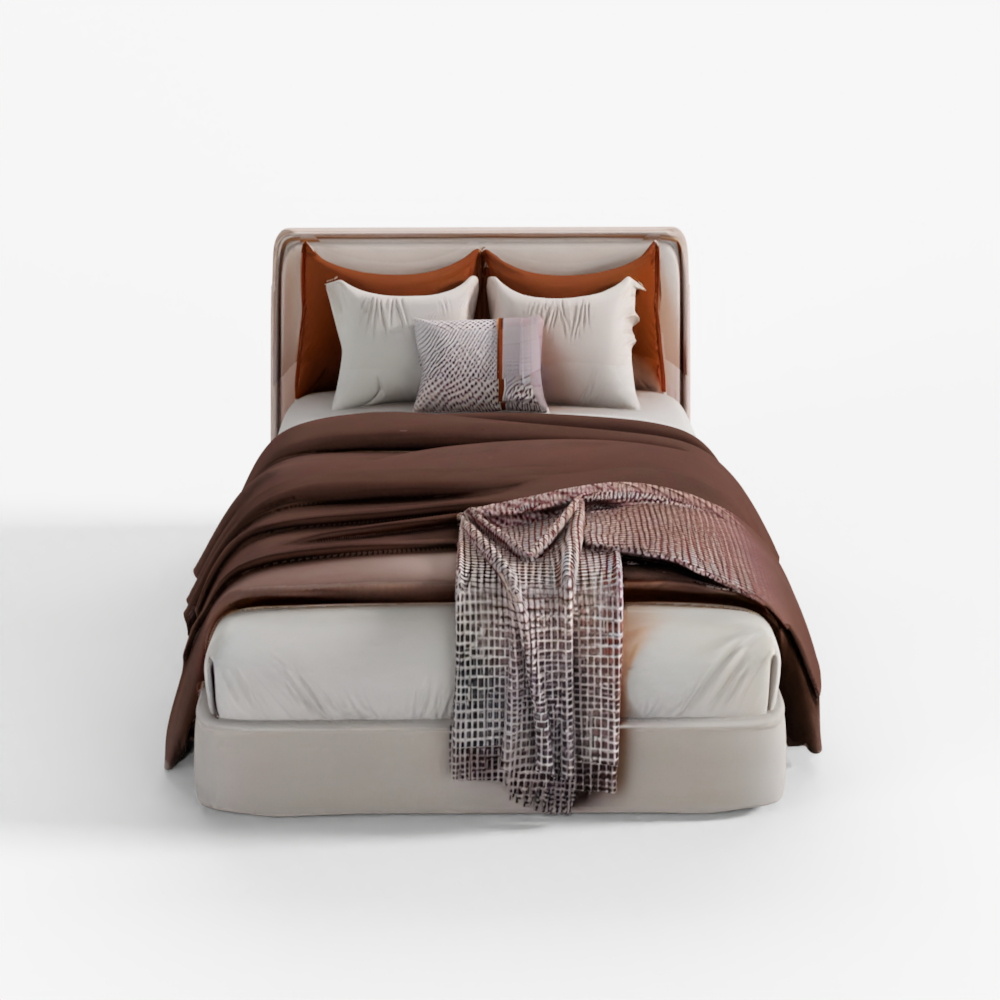 Space Furniture Modern Luxury Style Bedroom 3D Model