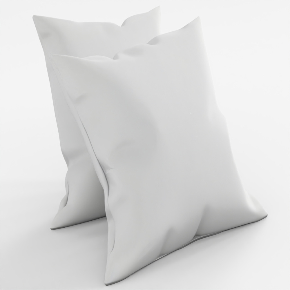 Solid Pillows - Set of 2 3D