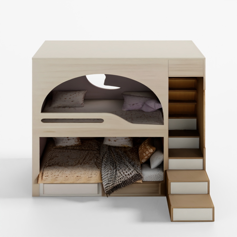 Bunk Bed for Kids 002 3D