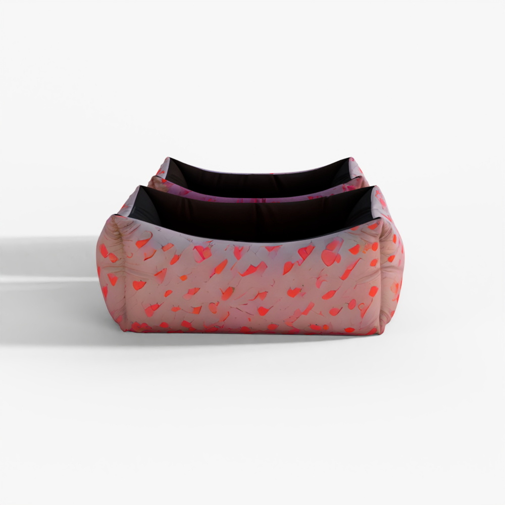 Dog Cat Pet Bed Strawberry Print 3D Asset