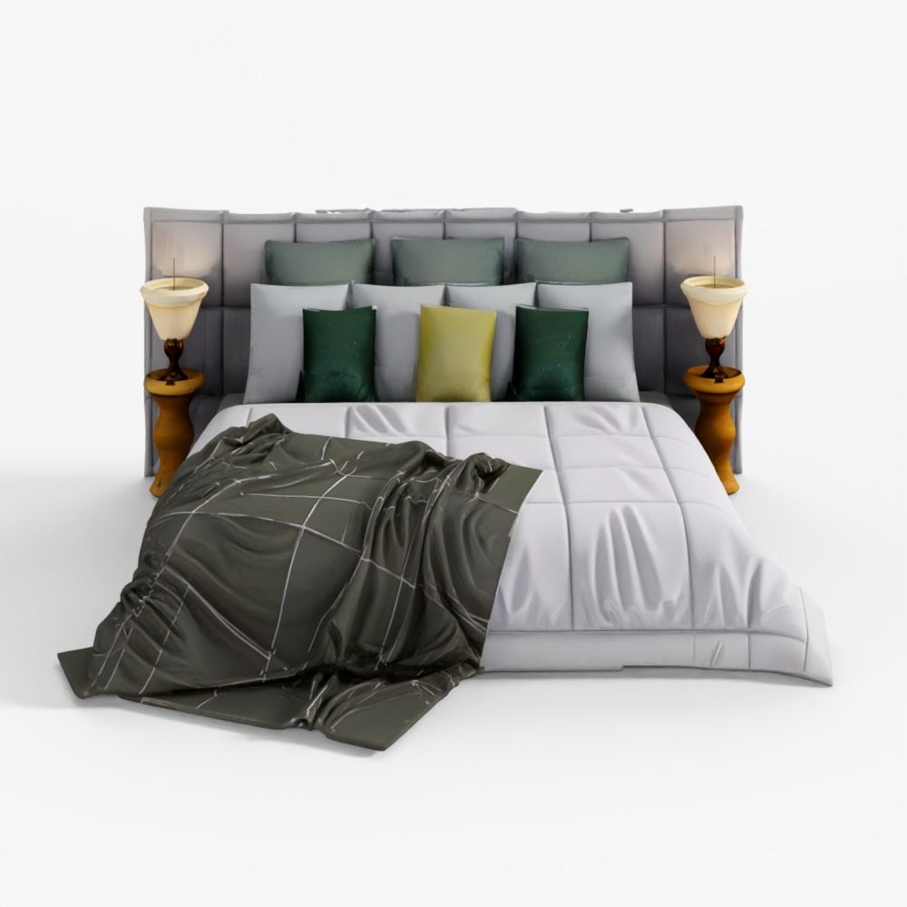 Modern Bed 14 3D Model