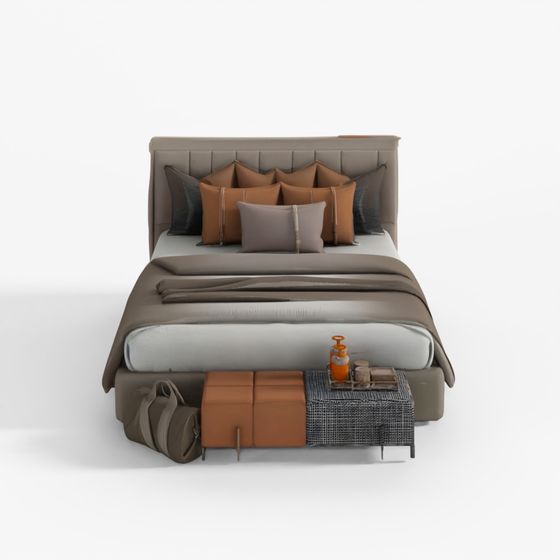 Modern Bedroom Scene 14 3D