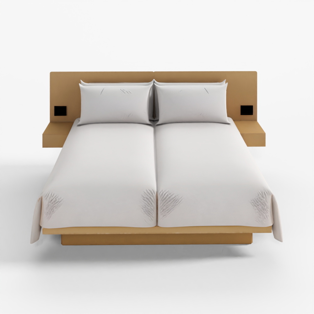 Hotel Bed Duvet Cover Style - Hollywood Twin - 3D