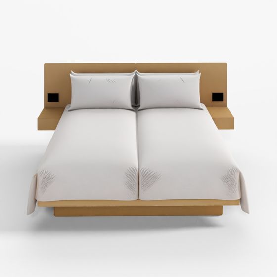 Hotel Bed Duvet Cover Style - Hollywood Twin - 3D