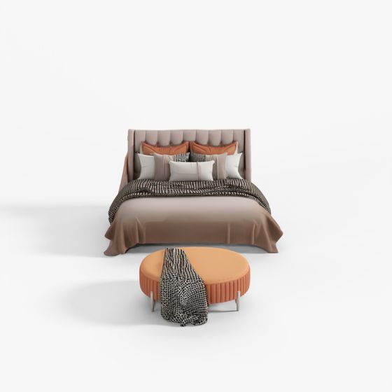 Modern Bedroom Scene 35 3D