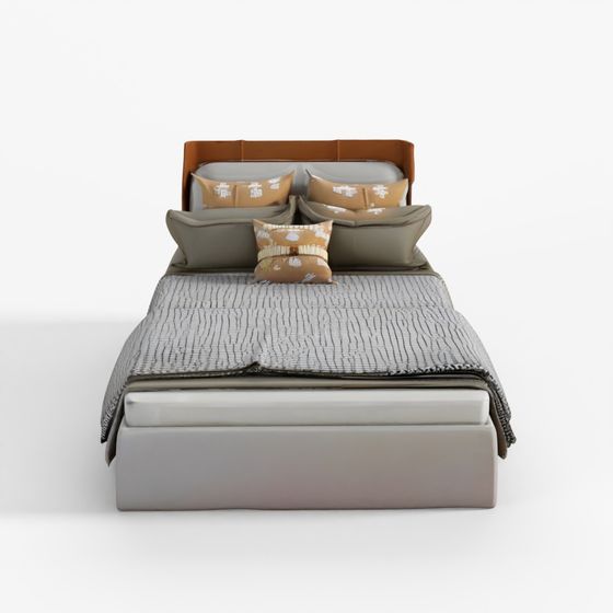 Living Modern Bedroom Interior Scene 3D Model