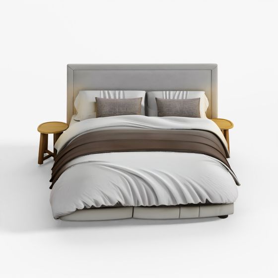 RH Wallace Bed 3D Model