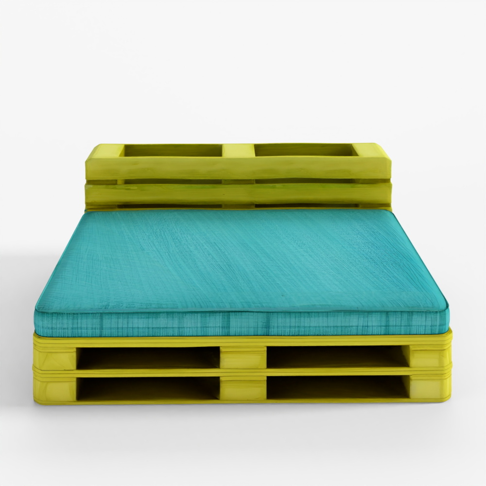 Pallet Chair Yellow 3D Model PBR
