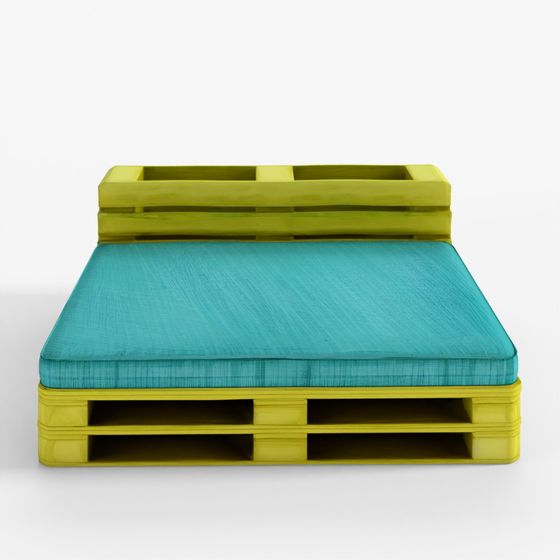 Pallet Chair Yellow 3D Model PBR