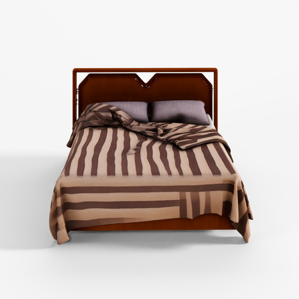 Retro Bed 3D Model