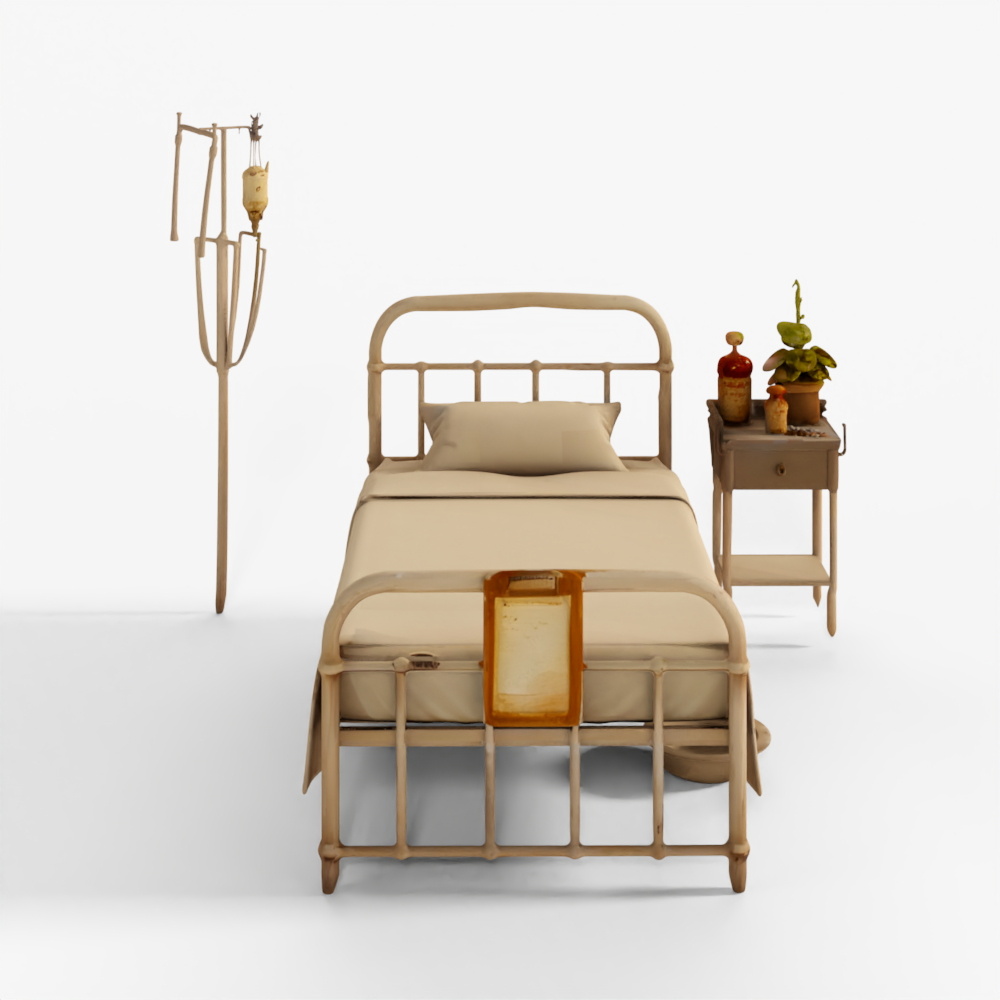 3D Model Victorian Hospital Props Pack