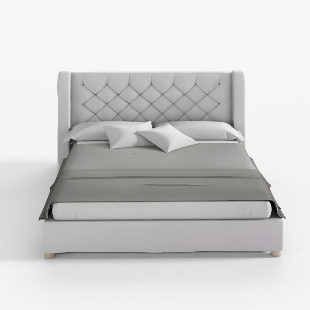 3D Carter Tufted Wingback Bed