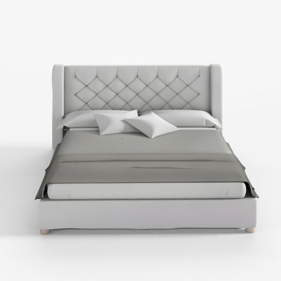 3D Carter Tufted Wingback Bed