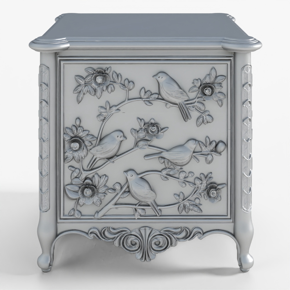 Bedside Table 3D Model for CNC