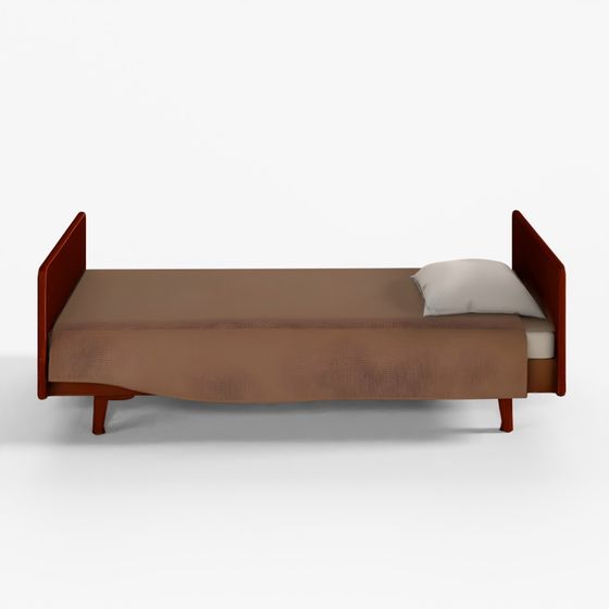 3D Asset Old Simple Single Bed