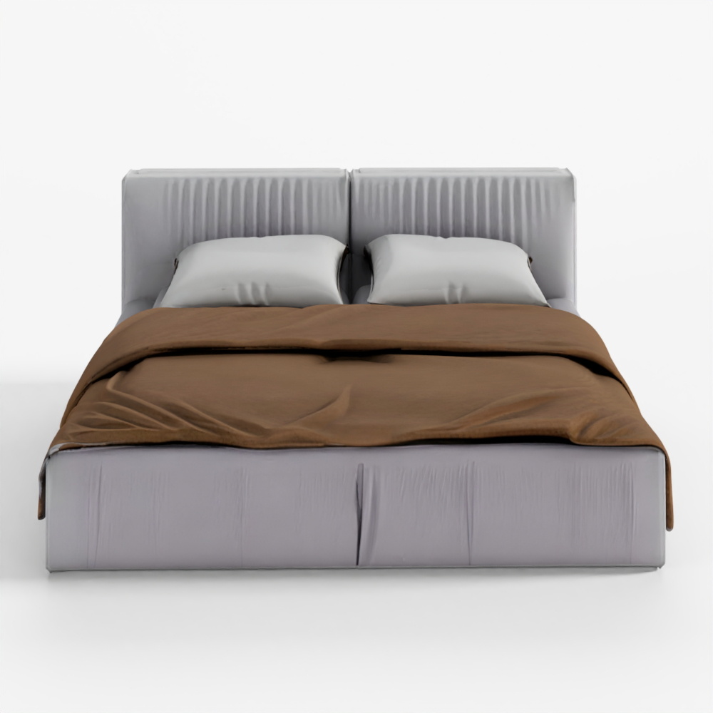 3D Bed with Pillows and Blanket 013