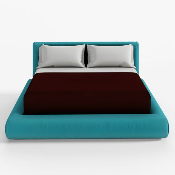 3D Bed with Pillows and Blanket 011