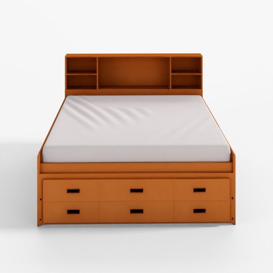 3D Memomad Bali Storage Platform Bed with Drawers