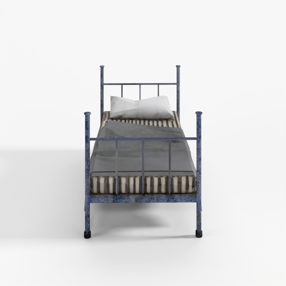 3D Model Old Dirty Single Bed 1