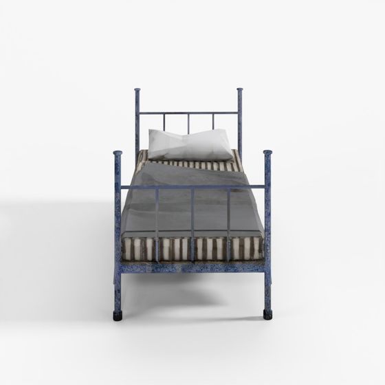 3D Model Old Dirty Single Bed 1