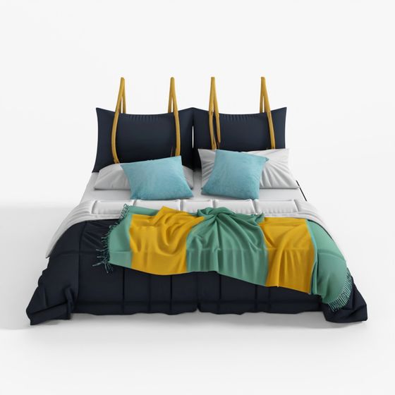 3D Model Modern Bed 7