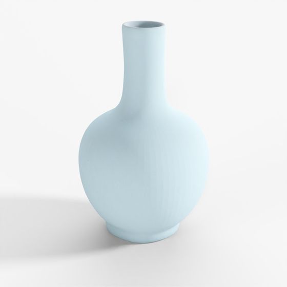 INDIGO Celadon Glaze Porcelain Bottle Vase