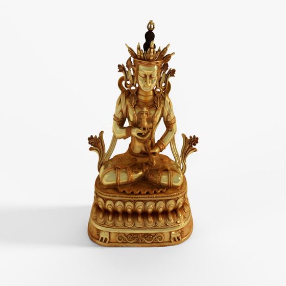 INDIGO Gilt Bronze Statue of The Bodhisattva Vajrapani