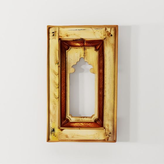 Mihrab Mirror Made from 19th Century Mihrab Panel +0.380w,