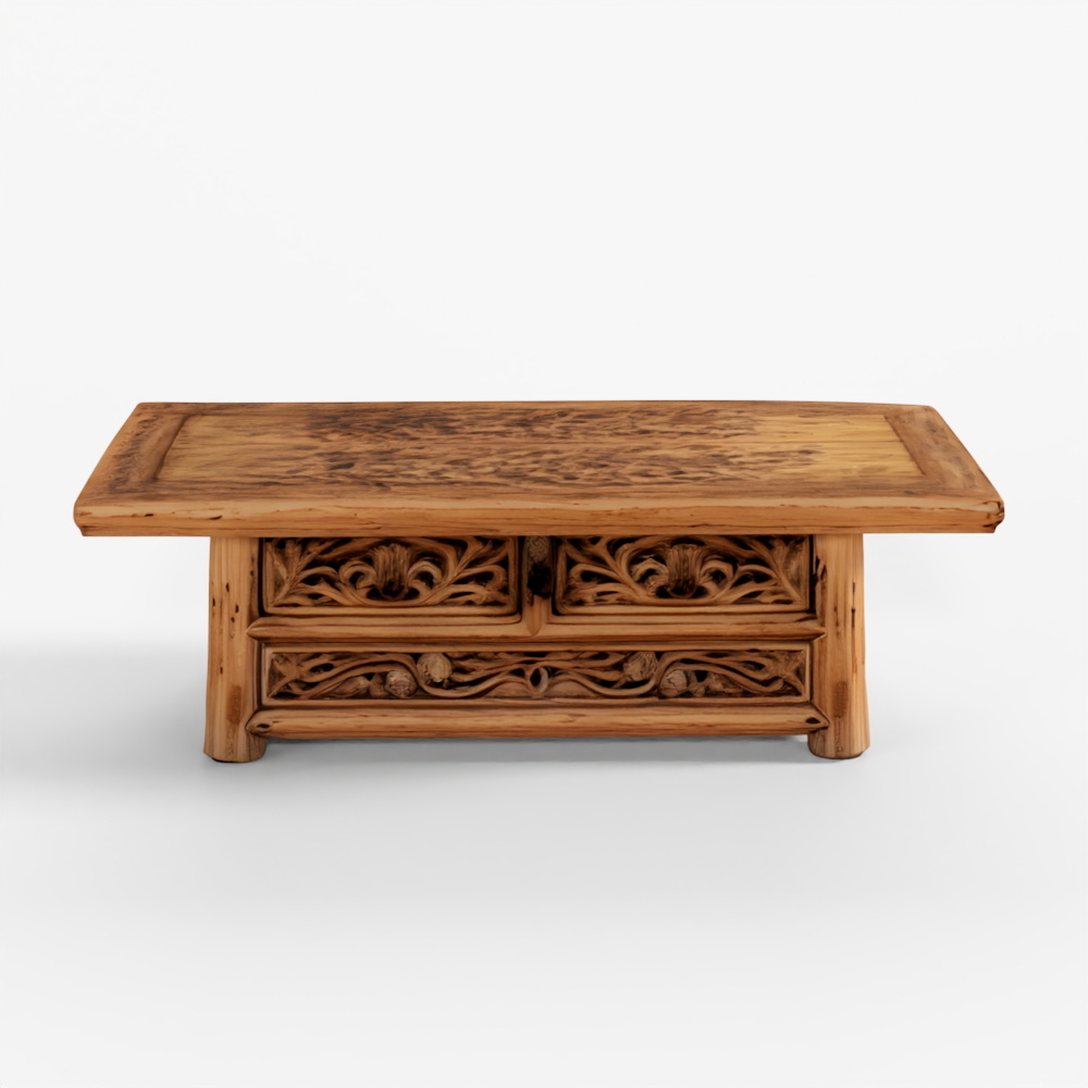 INDIGO Elm Kang Table from Shanxi - 19th Century