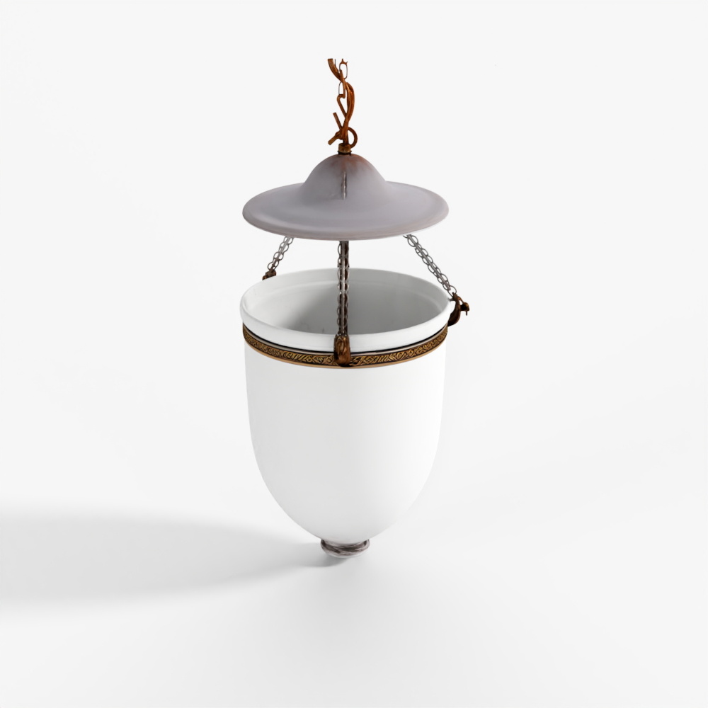 INDIGO Glass Hundi Lantern With 3 Way Fitting