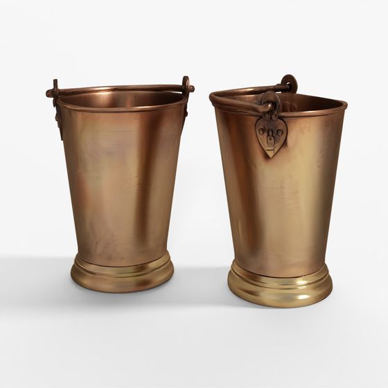 INDIGO Brass Temple Bucket - Circa 1920