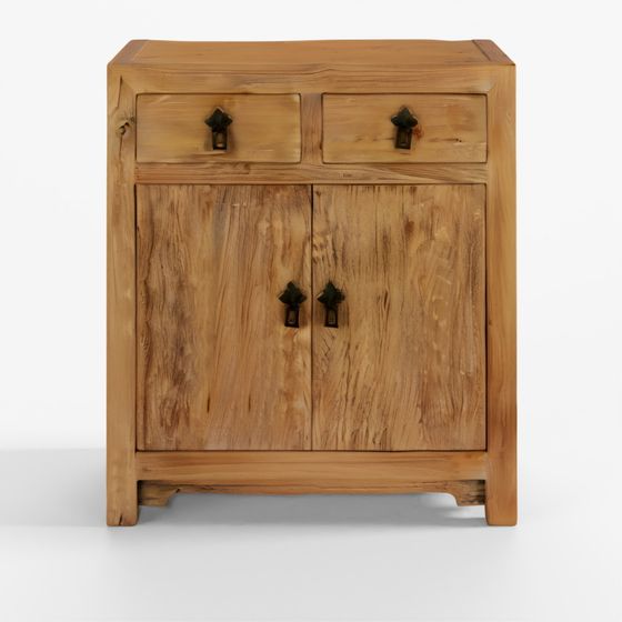 INDIGO 2-Door Cabinet Made from Old Sunbleached Elm