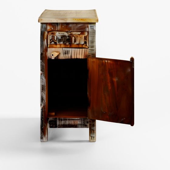 INDIGO Bedside Cabinet Made From Reclaimed Teak