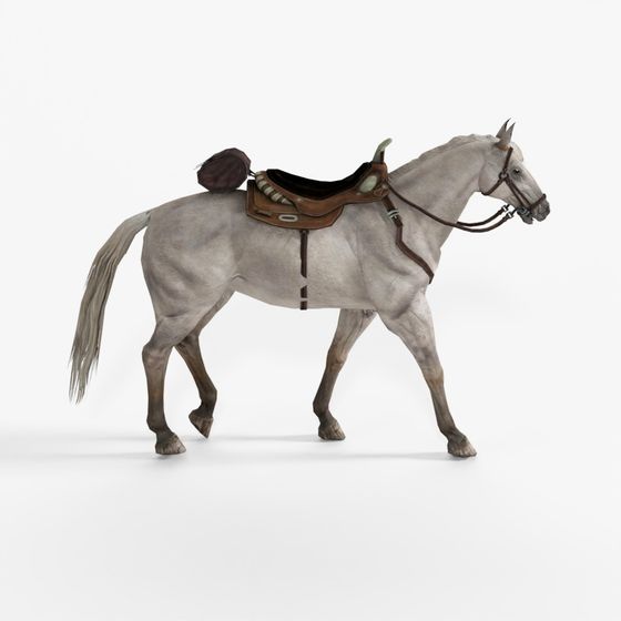 Animated Horse 3D Animal Model Free Download