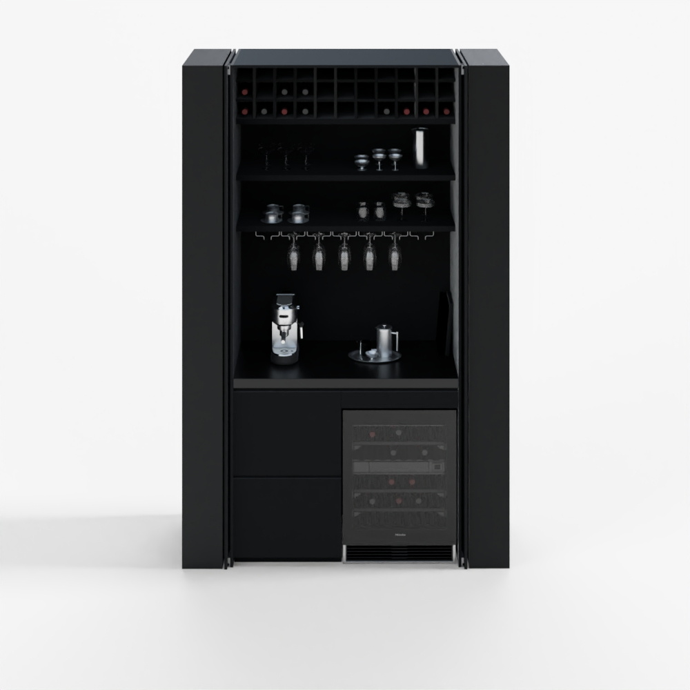 Hidden Cabinet Coffee Bar Station_Corona_2016