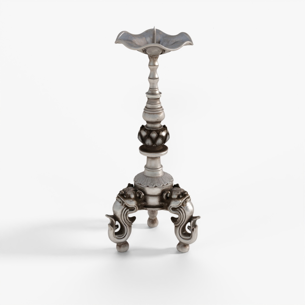 INDIGO Reproduction Tibetan Candle Stick