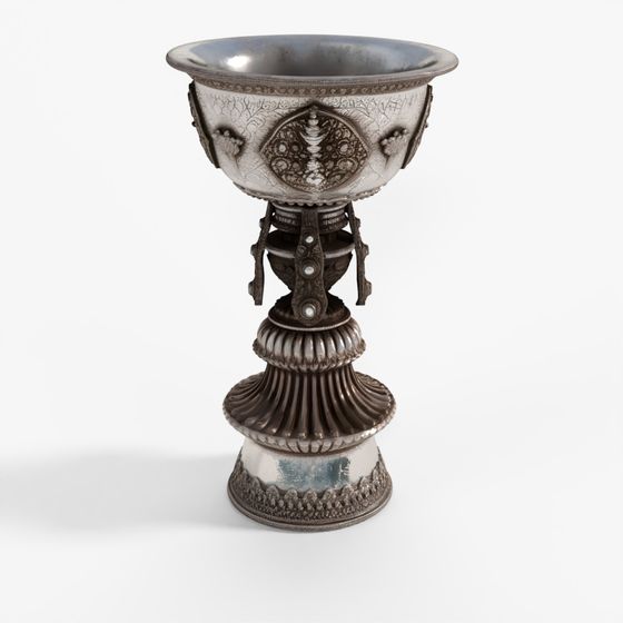 INDIGO Reproduction Tibetan Butter Lamp