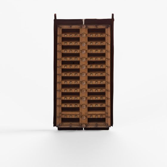 Old Brass Bound Door From Shekhawati - 19th Century