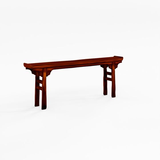 인디고 붉은 느릅나무 제단 테이블 강소성산 - 19세기