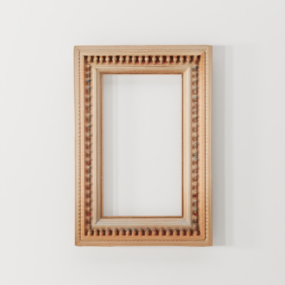 INDIGO Painted Large Mango Mirror