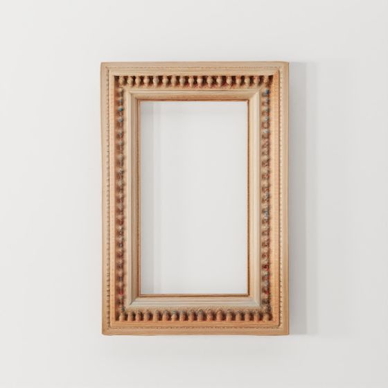 INDIGO Painted Large Mango Mirror