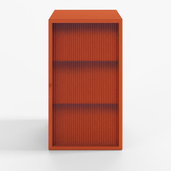 FERM LIVING Armoire murale Haze - Verre cannelé